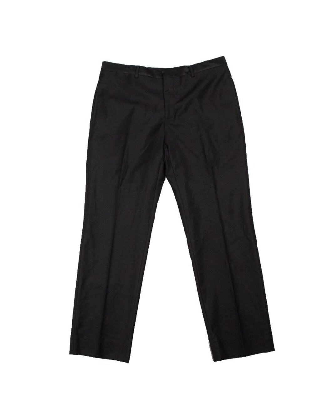 Versace Tuxedo Pants Black Wool Trousers Silk Stain Waistband & Trim 32x29